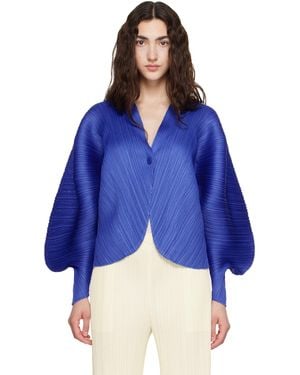 Pleats Please Issey Miyake Coast Cardigan - Blue