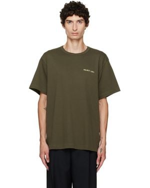 Helmut Lang Small Logo T-Shirt - Green