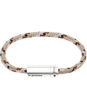 Le Gramme 'Le 7G' Technical Nato Cable Bracelet - Metallic
