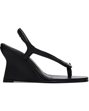 Paris Georgia Basics Valentina Wedge Heeled Sandals - Black