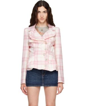 Vivienne Westwood Off- Drunken Tailored Blazer - White