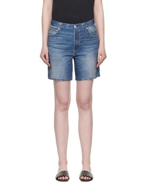 Rag & Bone Miramar Kaia Shorts - Blue