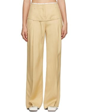 Jacquemus Trousers - Natural