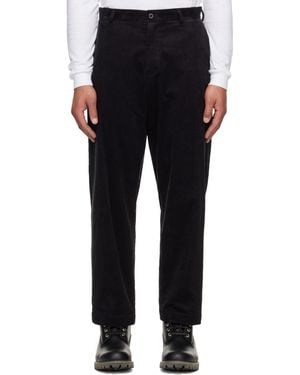Neighborhood Corduroy Plain Trousers - Black