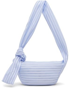 Issey Miyake June Linear Knit 56 Bag - Blue