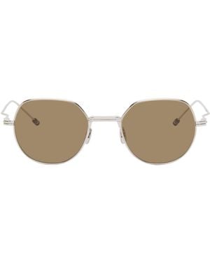 Thom Browne Titanium Round Sunglasses - Black