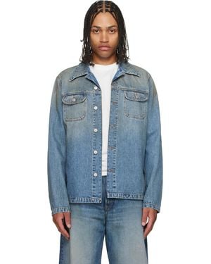 MM6 by Maison Margiela Denim Trucker Jacket - Blue