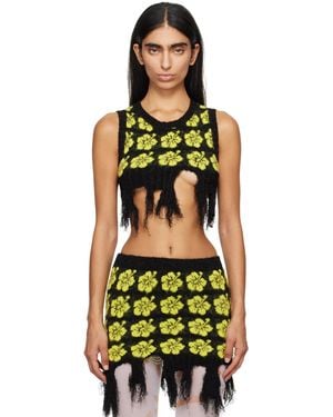 Ashley Williams Ganguro Floral Tank Top - Yellow