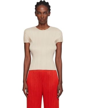 Pleats Please Issey Miyake Monthly Colours July T-Shirt - Red