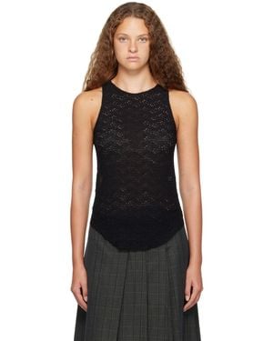 Song For The Mute Crewneck Tank Top - Black