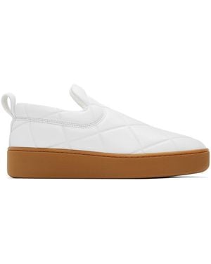 Bottega Veneta ホワイト The Quilt スニーカー - ブラック
