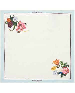 Maison Margiela Silk Scarf - White