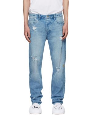 Drew House Ssense Exclusive Tape Jeans - Blue