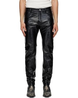 Courreges 5-Pocket Vinyl Reedition Trousers - Black