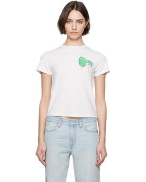 RE/DONE ホワイト Classic 'Dan Tana's' Sign Tシャツ - ブラック