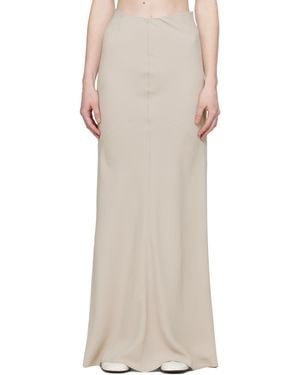 Ami Paris バイアスカット マキシスカート - ナチュラル
