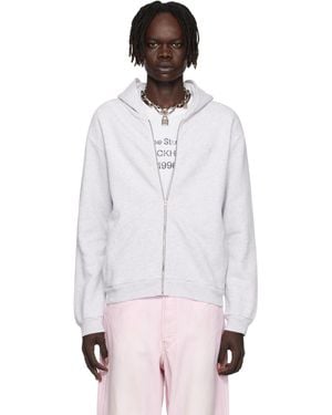 Acne Studios Zipper Hoodie - White