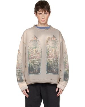 Who Decides War Taupe Faded Sweatshirt - Natural