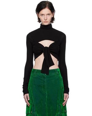 MSGM ボウ タートルネック - グリーン