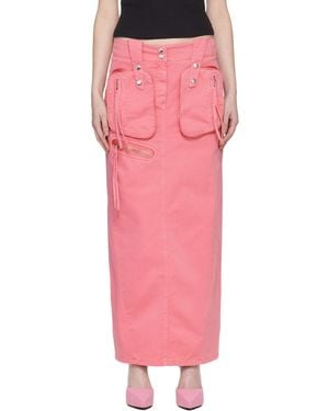 Blumarine Split Detail Skirt - Pink