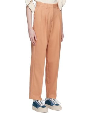 【関税込み】See by Chloe ブラウン ワイドレッグ トラウザーズ See By Chloé Pants for Women | Online Sale up to 83% off | Lyst