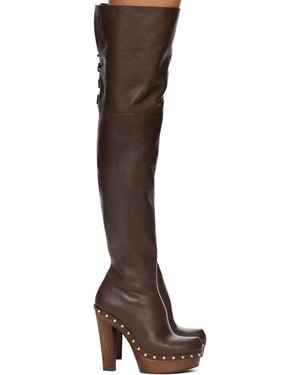 Chloé Bottes Cuissardes Lola Brunes - Noir