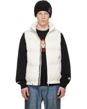 Aape By A Bathing Ape 'Aapenow' Moonface Down Vest - Black