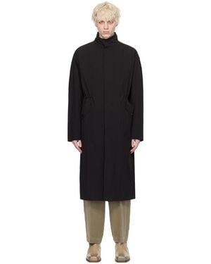 LE17SEPTEMBRE Stand Collar Coat - Black