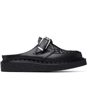 George Cox Alaska Mule Loafers - Black