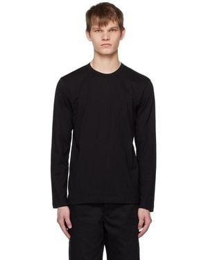 Comme des Garçons Crewneck Long Sleeve T-shirt - Black