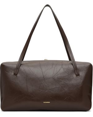 Jil Sander Burgundy Goji Pillow Medium Bag - Brown