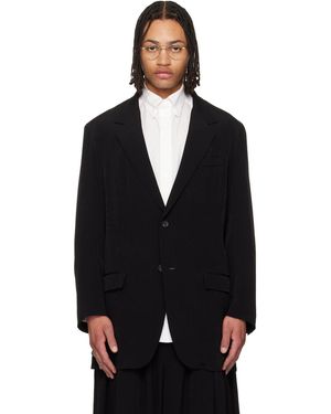 Yohji Yamamoto ブラック Ta Tuxedo 2つボタン テーラードジャケット