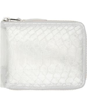 Comme des Garçons Transparent Snake Wallet - White