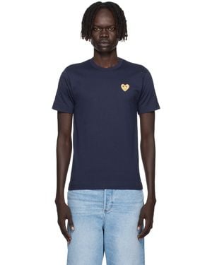 COMME DES GARÇONS PLAY Heart Patch T-Shirt - Blue