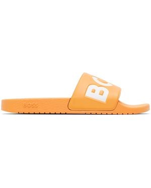 BOSS Large Logo Detail Slides - Black