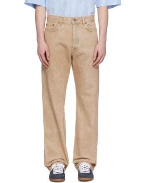 sunflower Straight Twist Jeans - Natural