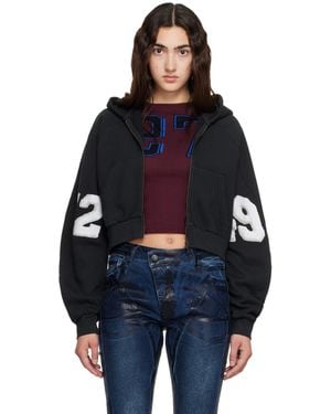 OTTOLINGER Cropped Zip Hoodie - Black