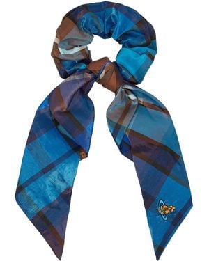 レディース vivienne westwood シルク TARTAN LARGE シュシュ
