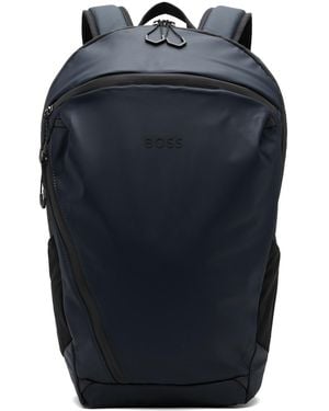 BOSS Reflective Detail Backpack - Blue