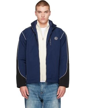 Lacoste Blouson De Survêtement Rembourré Bleu Marine