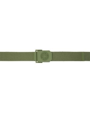 Stone Island グリーン 94071 テープベルト - ブラック