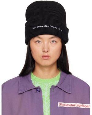 Stockholm Surfboard Club Logo Beanie - Purple