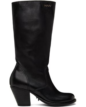 Visvim Bottes Hautes Rosebud Noires