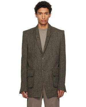 Rick Owens Tower Customs Blazer - Green