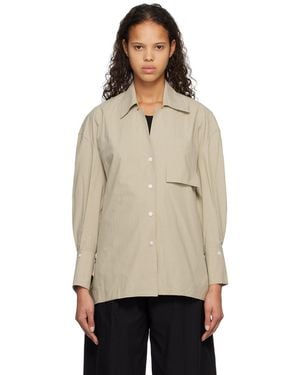 Subtle Le Nguyen Crinkled Shirt - Natural