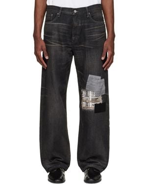 Yohji Yamamoto Neighborhood Edition Savage Denim Dp Basic Jeans - Black