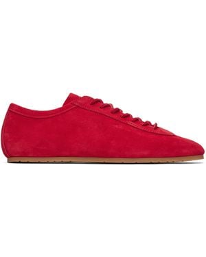 Dries Van Noten Suede Trainers - Red