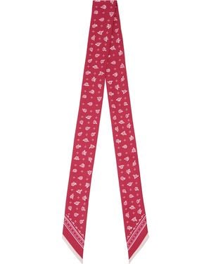 Givenchy Bandana Bandeau Silk Scarf - Red