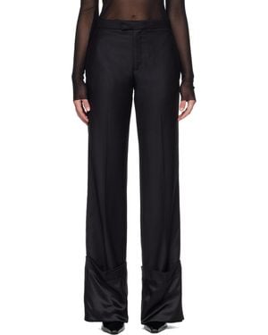 Jean Paul Gaultier 'The Satin Tailored' Pants - Black