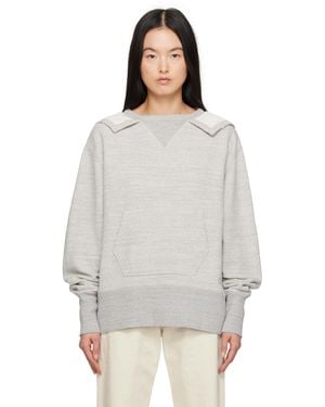 Maison Margiela グレー Stamp Logo フーディ - ホワイト
